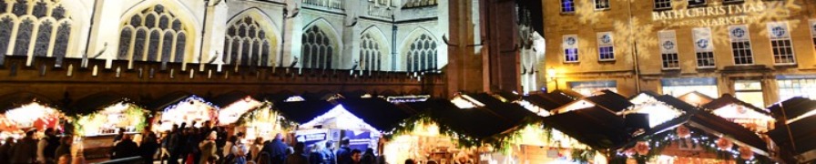 Bath Christmas Market with the Abbey